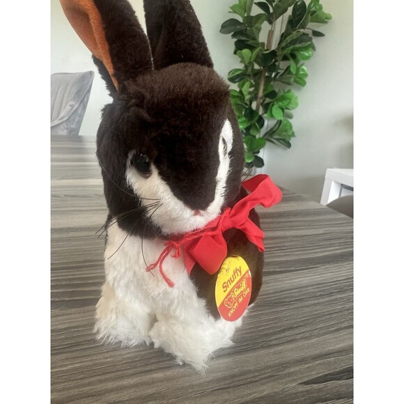 VINTAGE STEIFF BUNNY RABBIT SNUFFY #2933 Name & Ear Tag & Ribbon Great Condition - Picture 5 of 6